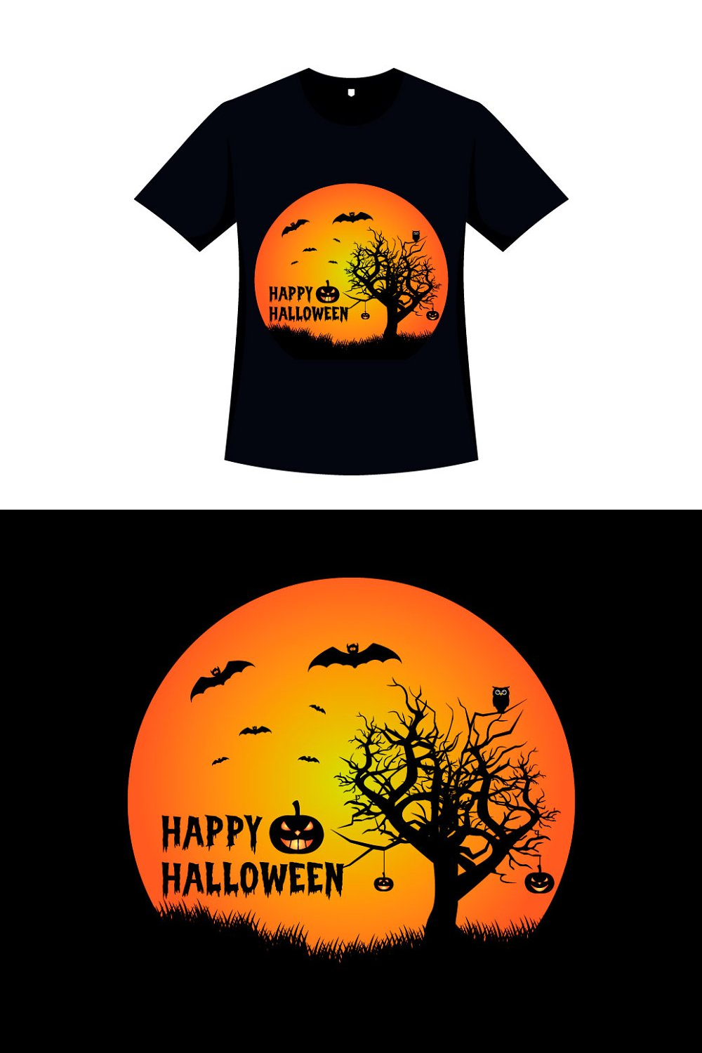 Illuystrations happy halloween shirt vector design of pinterest.