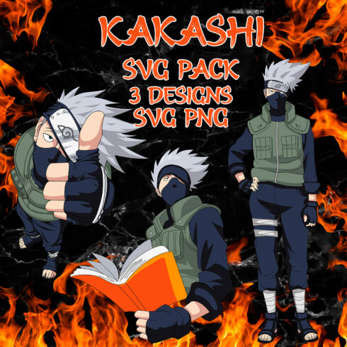 3 design of the Kakashi SVG pack.