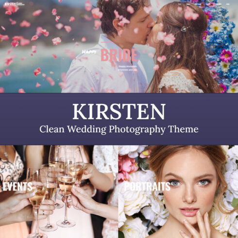 Images with kirsten clean wedding photography theme.