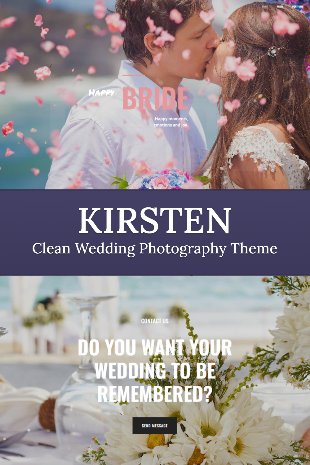 Illustrations kirsten clean wedding photography theme of pinterest.