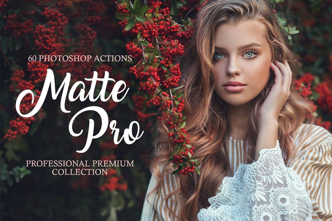 60 photoshop actions of Matte Pro.