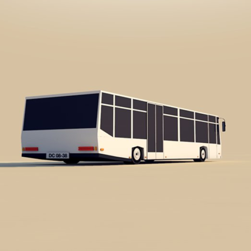 Images preview low poly city bus.