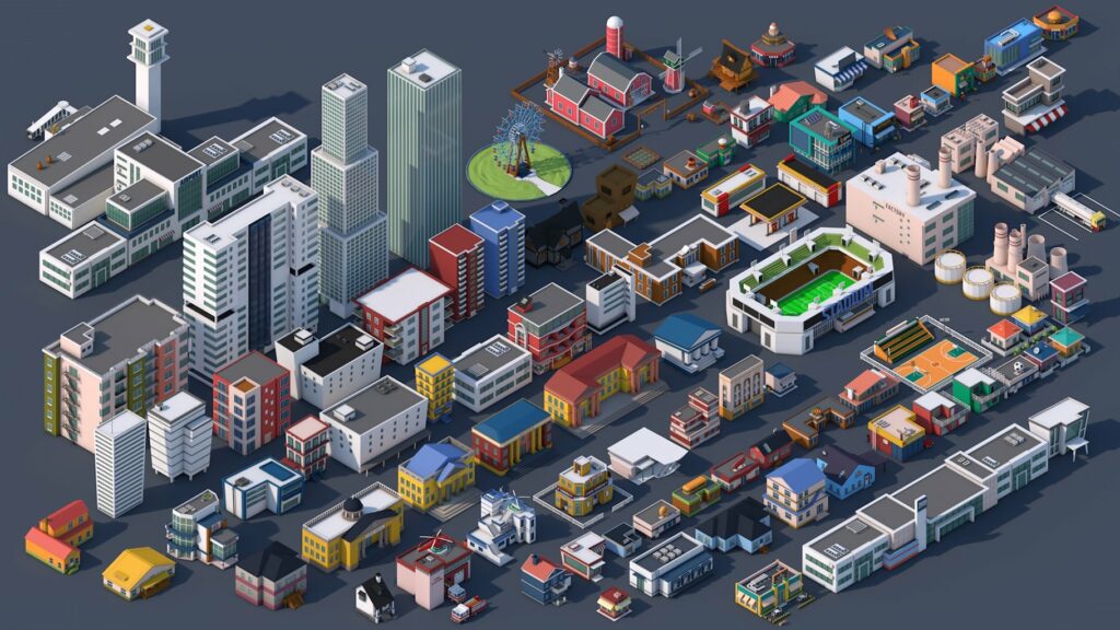 Low Poly City Mega Pack v3.0 – MasterBundles