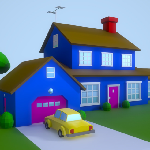 Images rpeview low poly house.