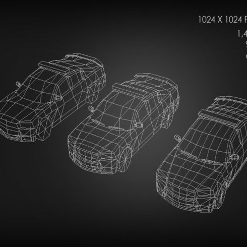 Images preview low poly police car.
