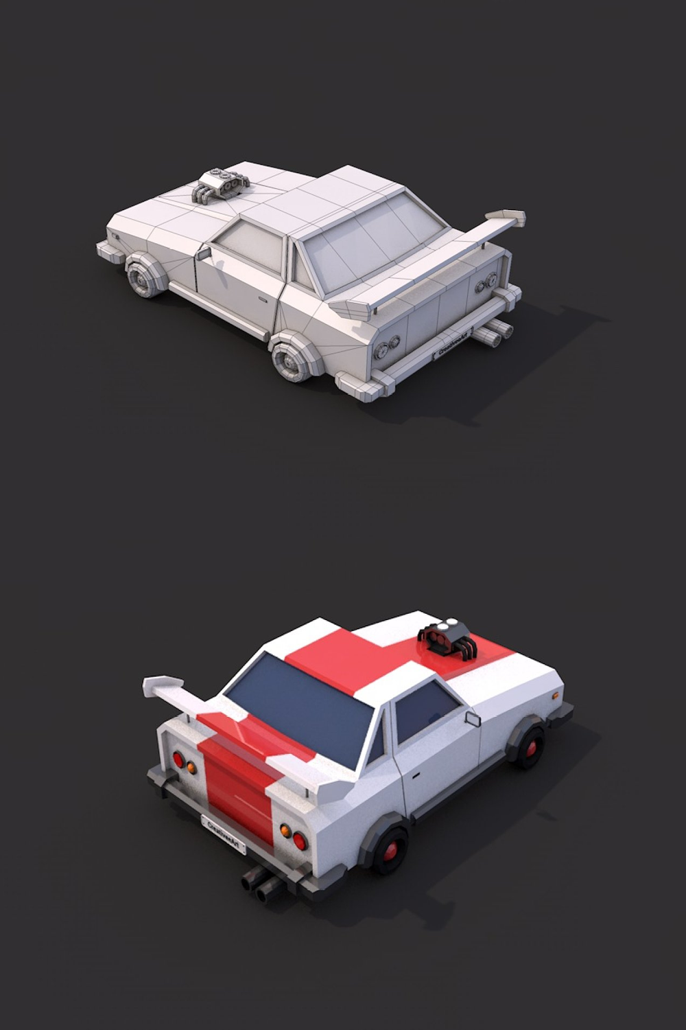 Illustrations low poly racing car of pinterest.