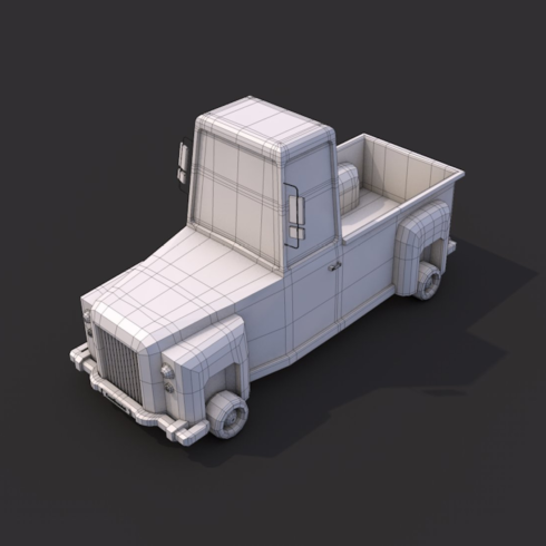 Images preview low poly truck.