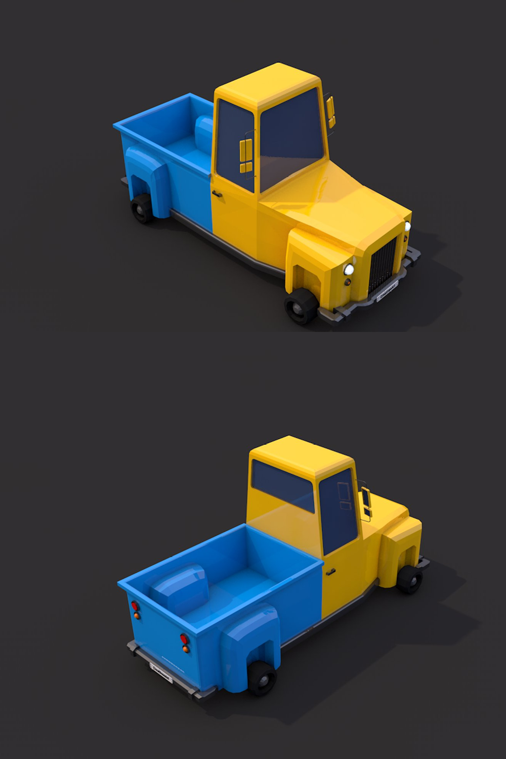 Illustrations low poly truck of pinterest.