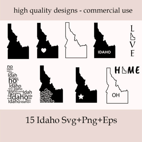 Preview illustrations idaho state.