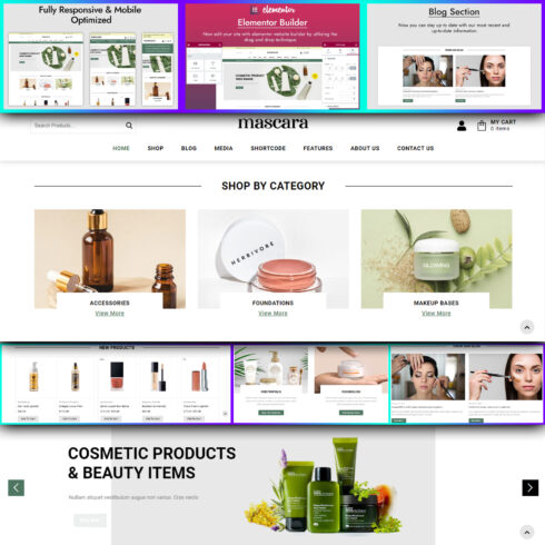 Images preview mascara cosmetic amp beauty woocommerce theme.
