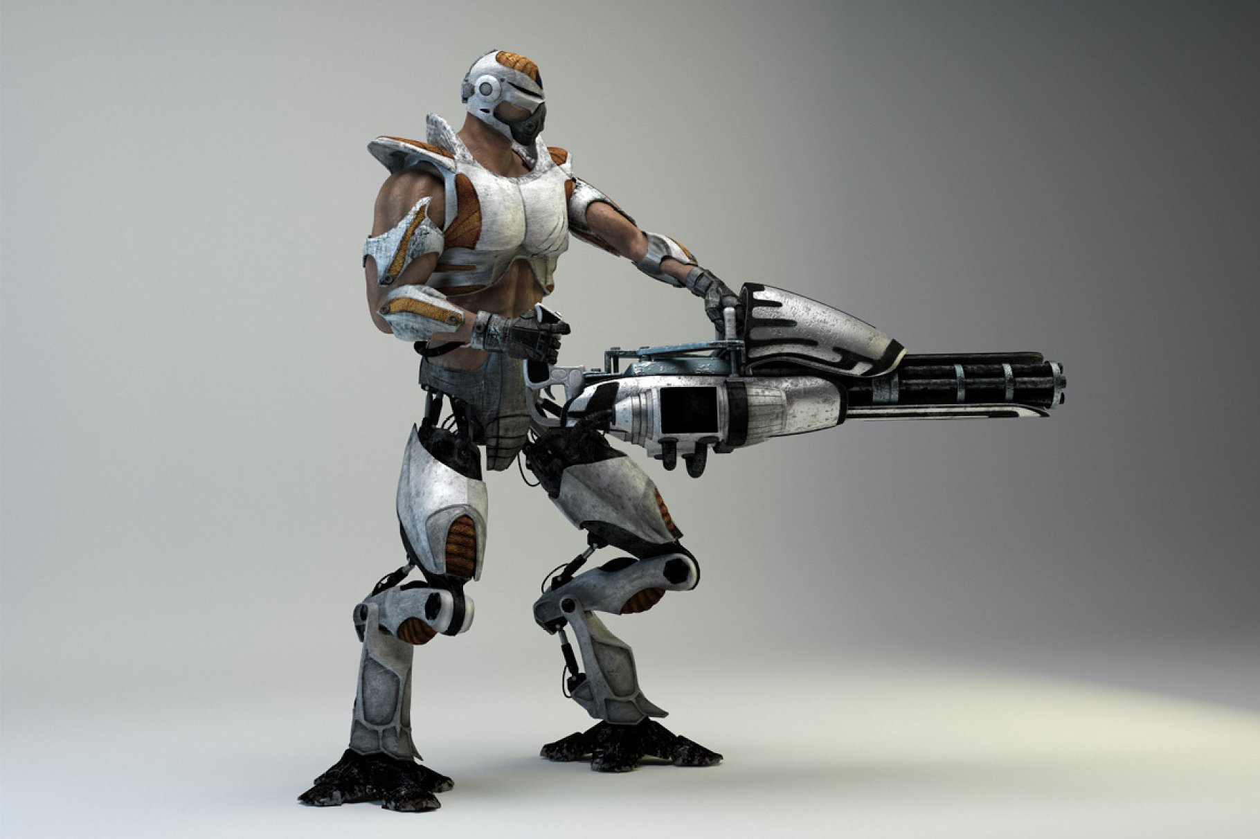 A model of a combat cyborg.