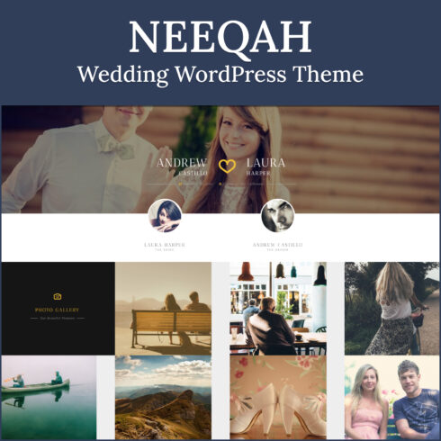 Preview neeqah wedding wordpress theme.