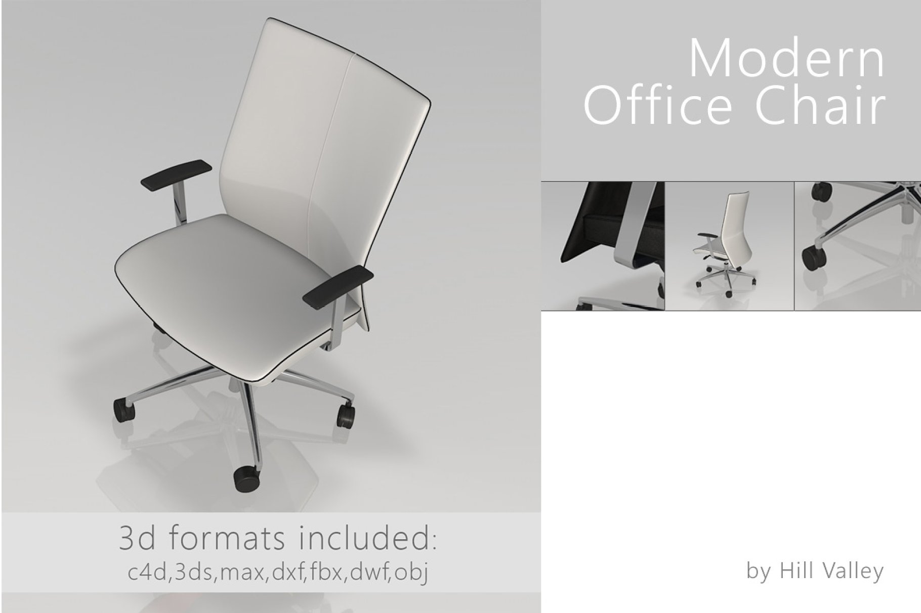Gray image of office chairs.