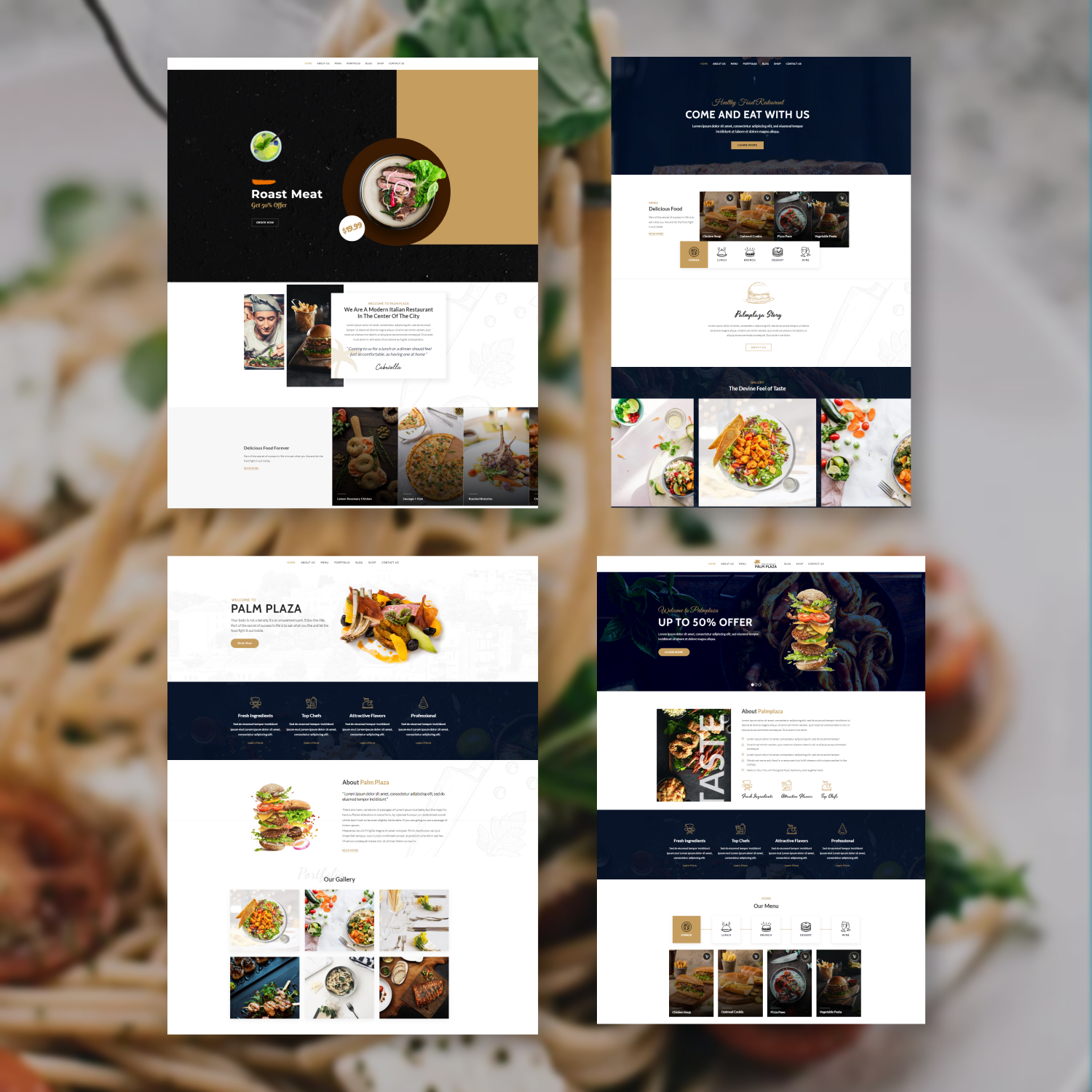 Images with palmplaza restaurant cafe wordpress theme.