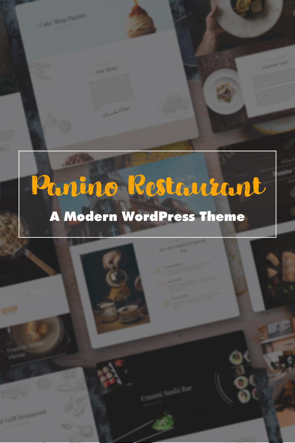 Illustrations panino a modern restaurant and cafe wordpress theme of pinterest.
