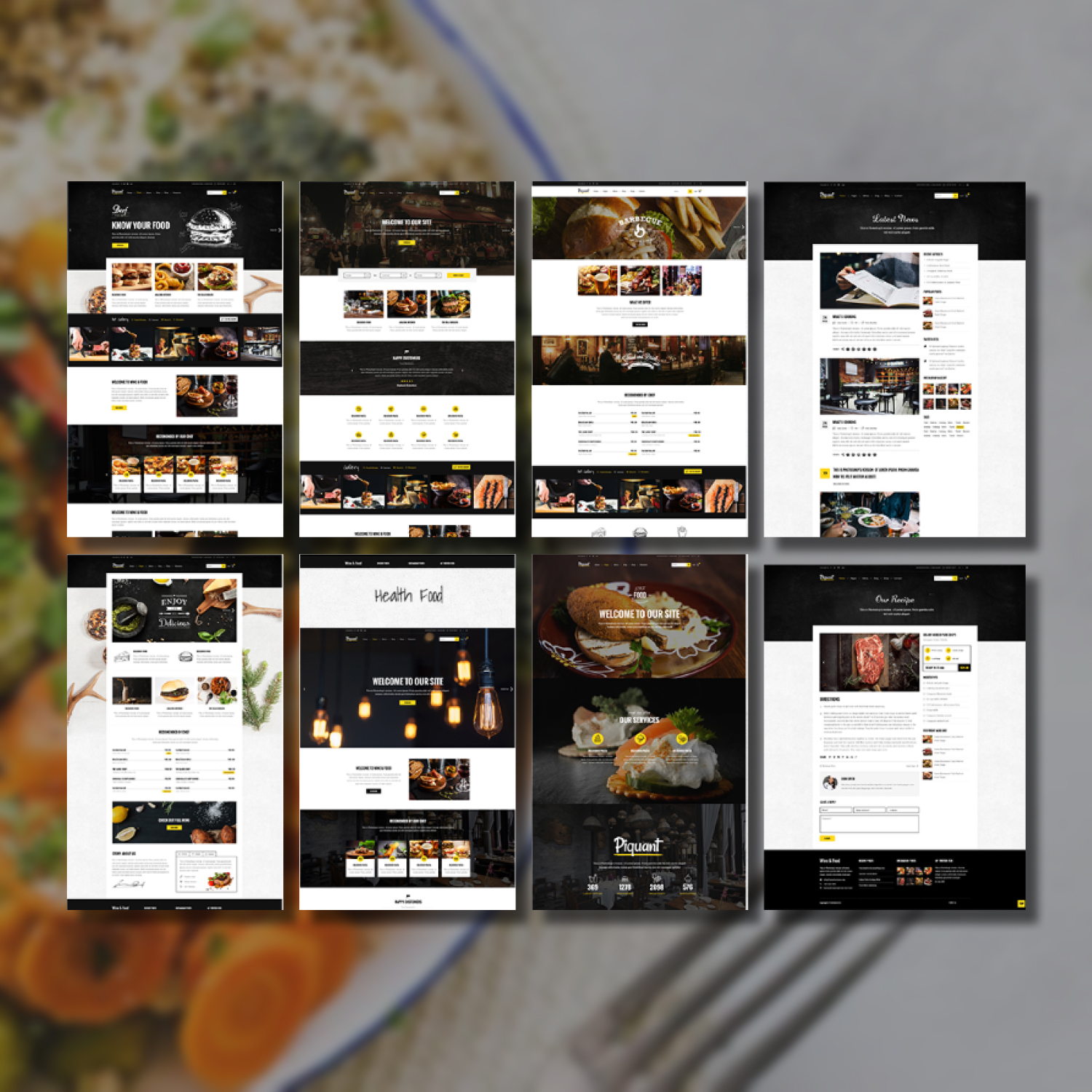 Images with piquant restaurant bar cafe theme.