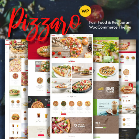 Pizzaro fast food and restaurant woocommerce theme.