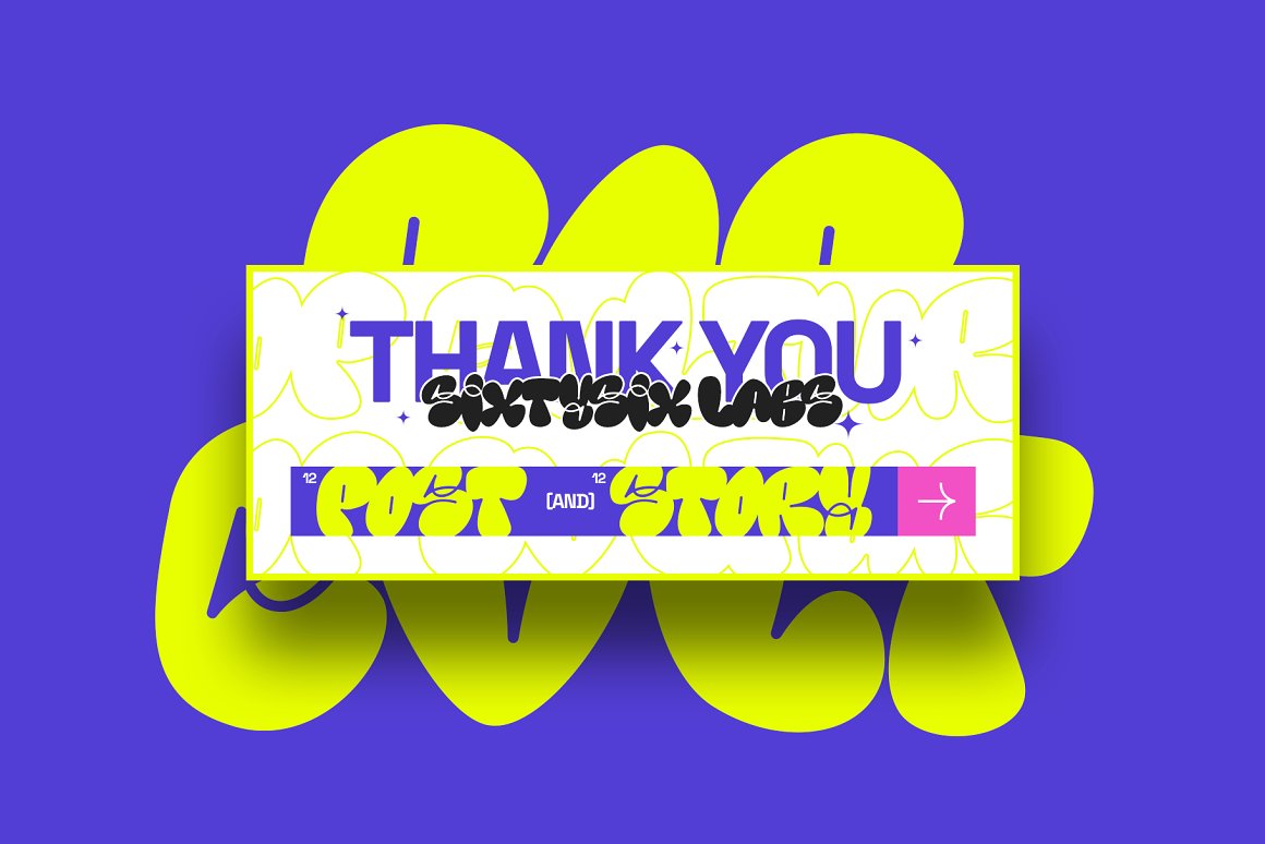 Thank you page is yellow and blue.