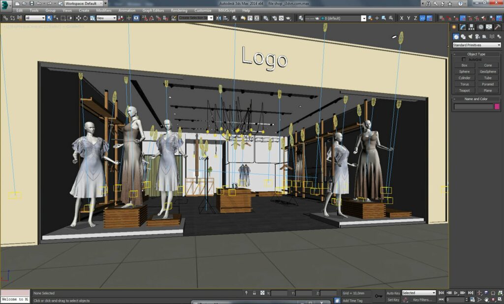 Store Shop Interior In Mall – MasterBundles