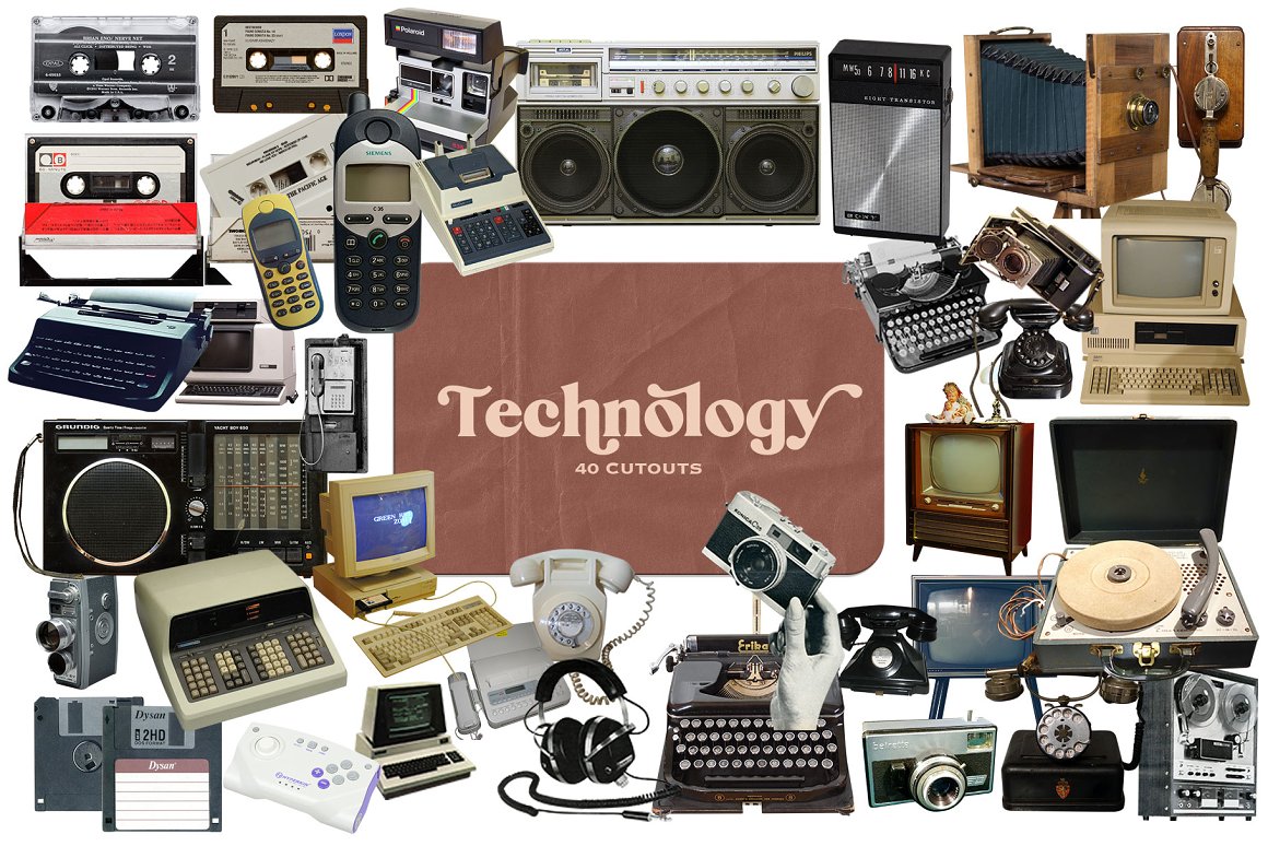 Technological gadgets.