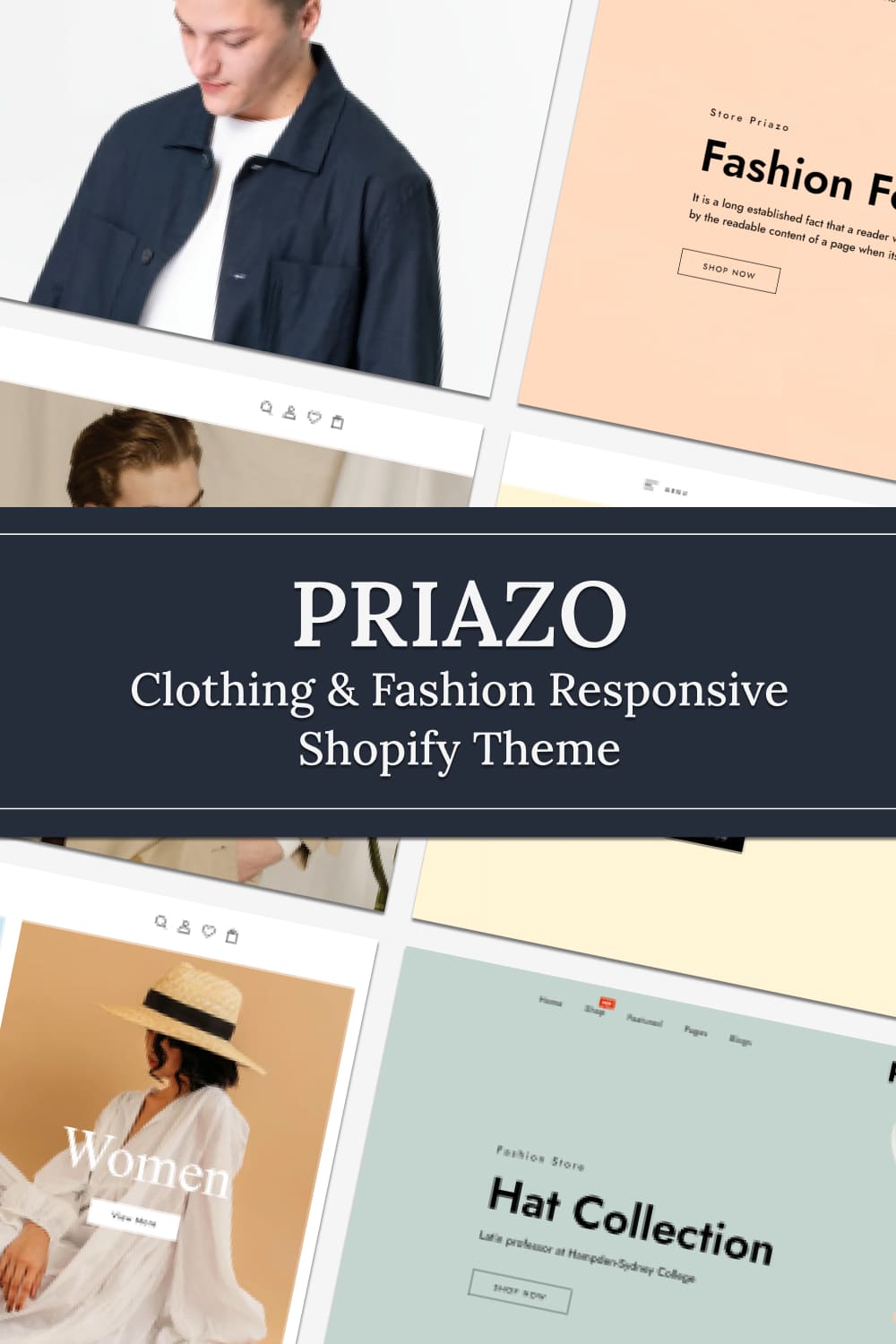 Basic collection of Priazo clothing fashion responsive shopify theme.