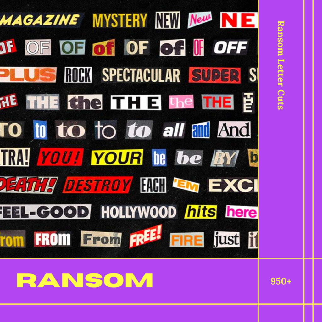 Ransom 950+ Ransom Letter Cuts MasterBundles
