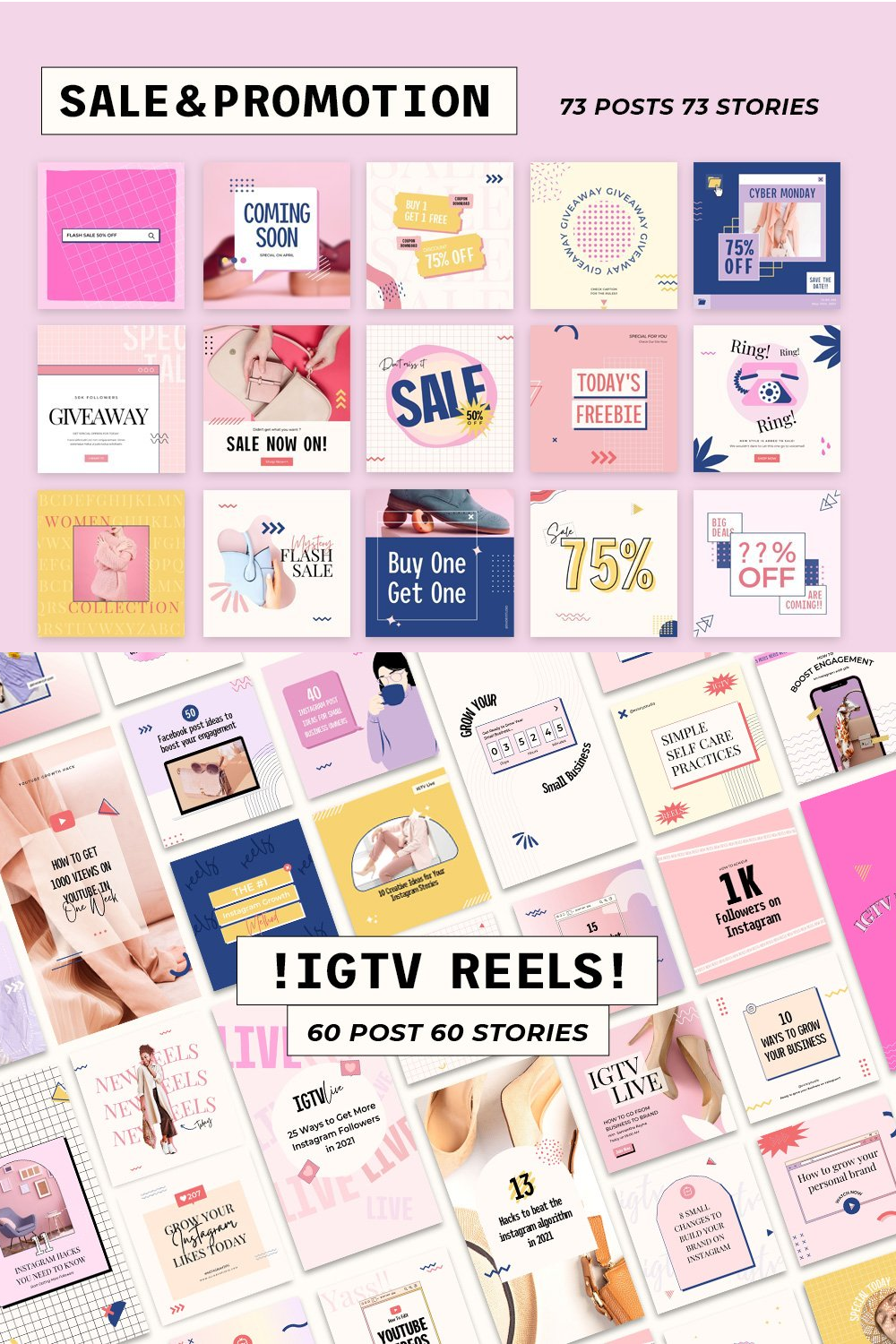 Illustrations sale canva instagram booster of pinterest.