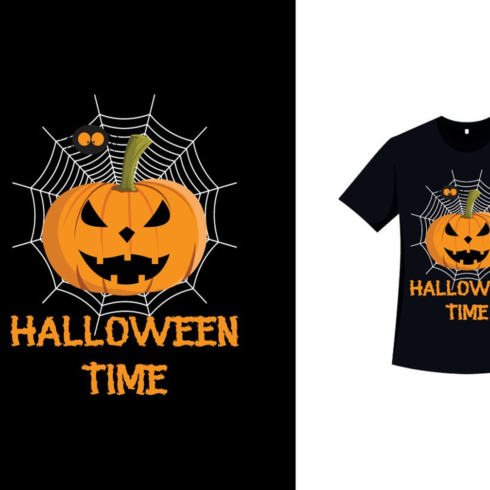 Images preview scary devil pumpkin halloween shirt.