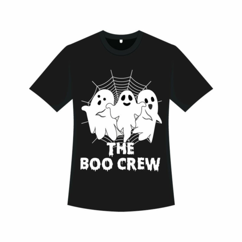 Images preview scary white ghost vector design t-shirt.