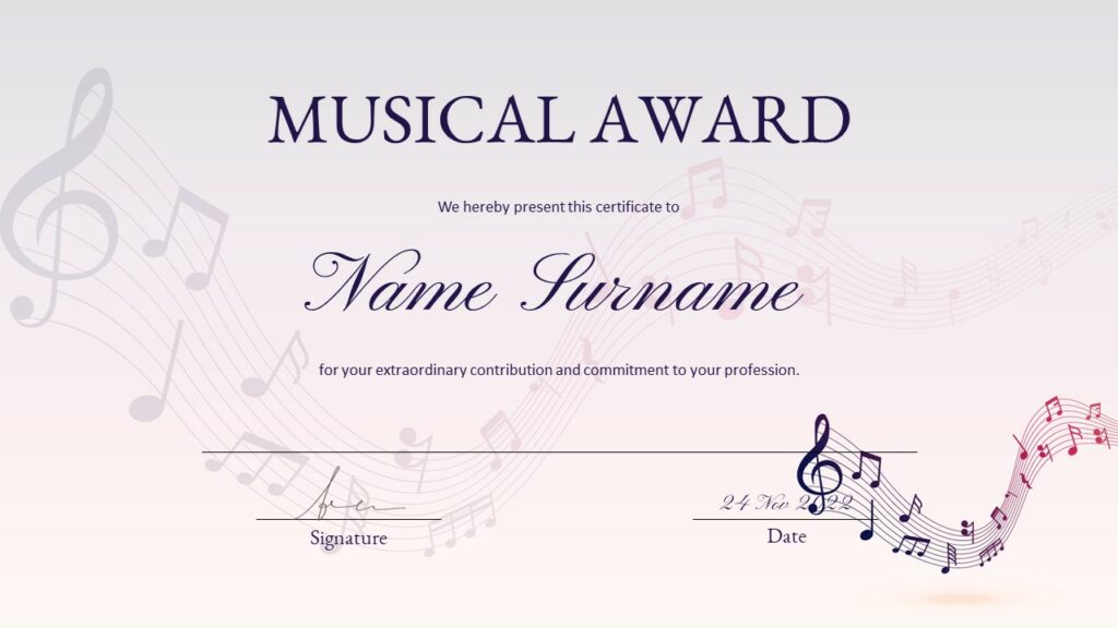 Award Certificate Template Powerpoint – MasterBundles