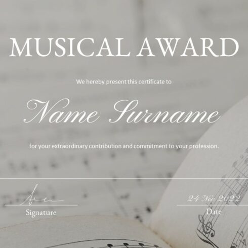 Award Certificate Template Powerpoint – MasterBundles