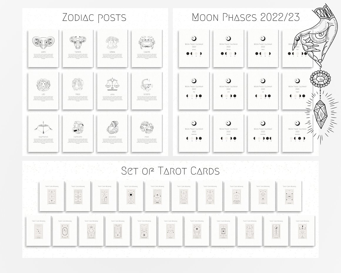 Different zodiac signs images icons.