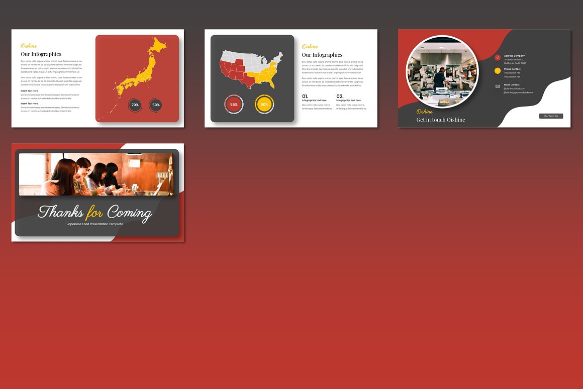 Template of presentation slides to the topic.