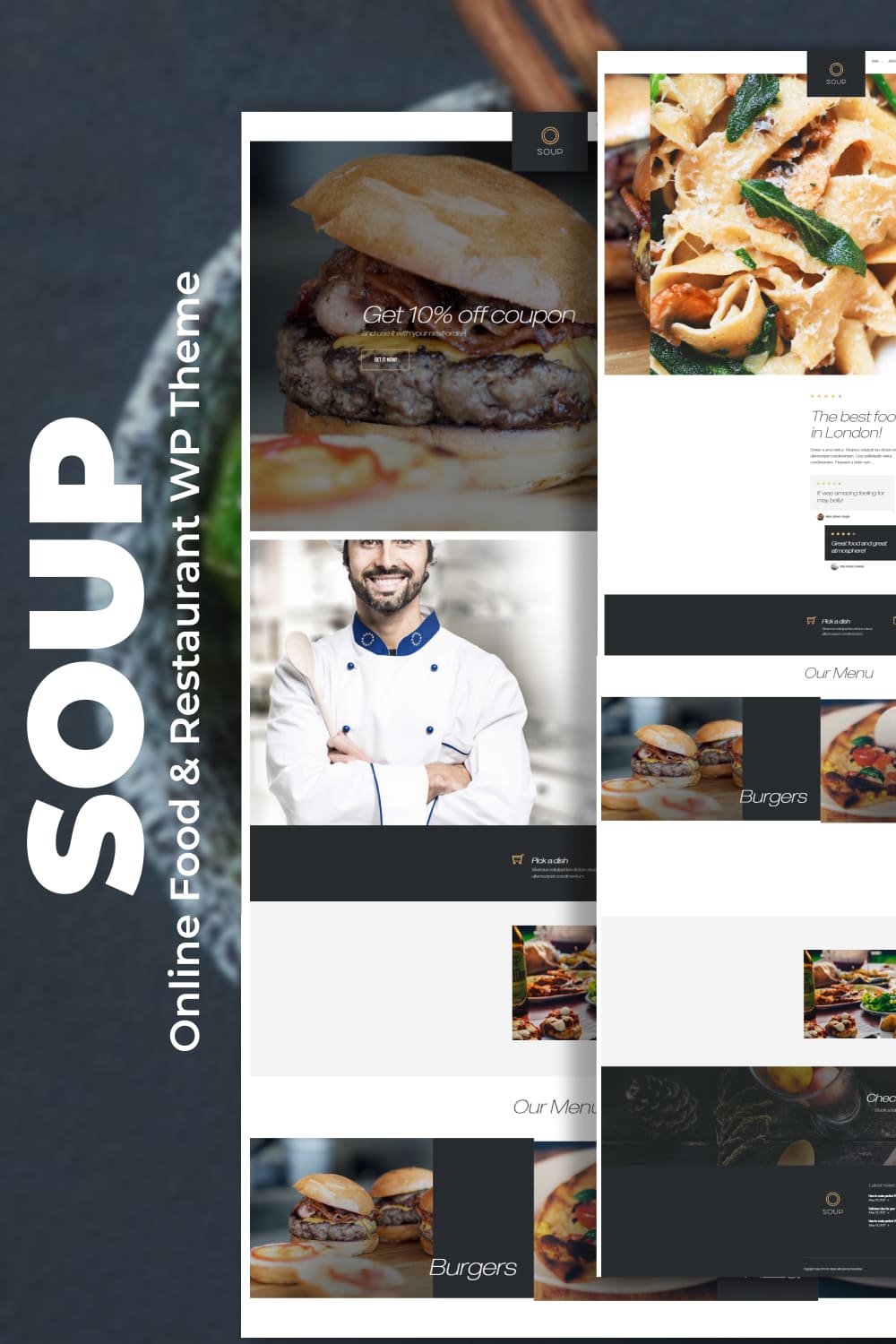 The best food of the Soup - Online Food & Restaurant WP Theme.