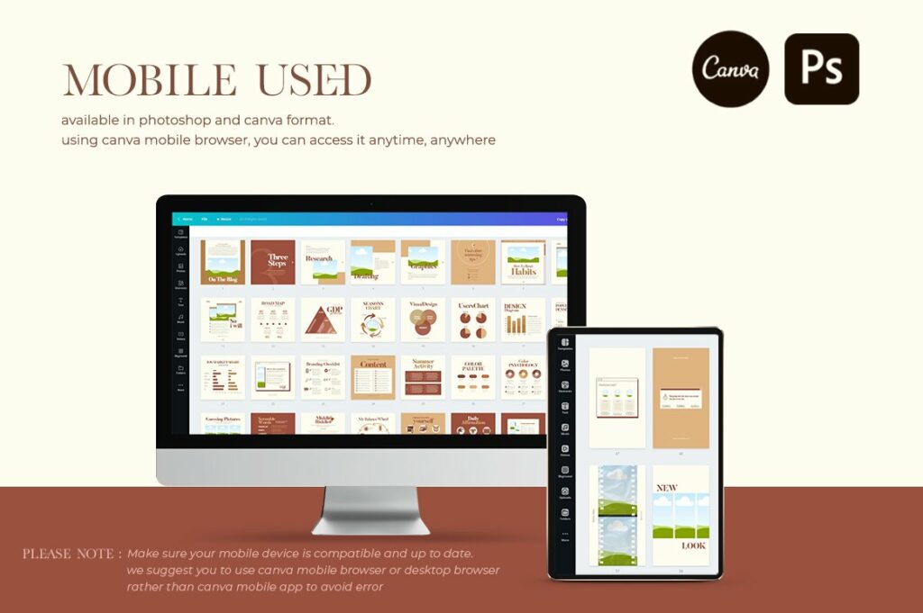 Instagram Creator For Coach CANVA PS – MasterBundles