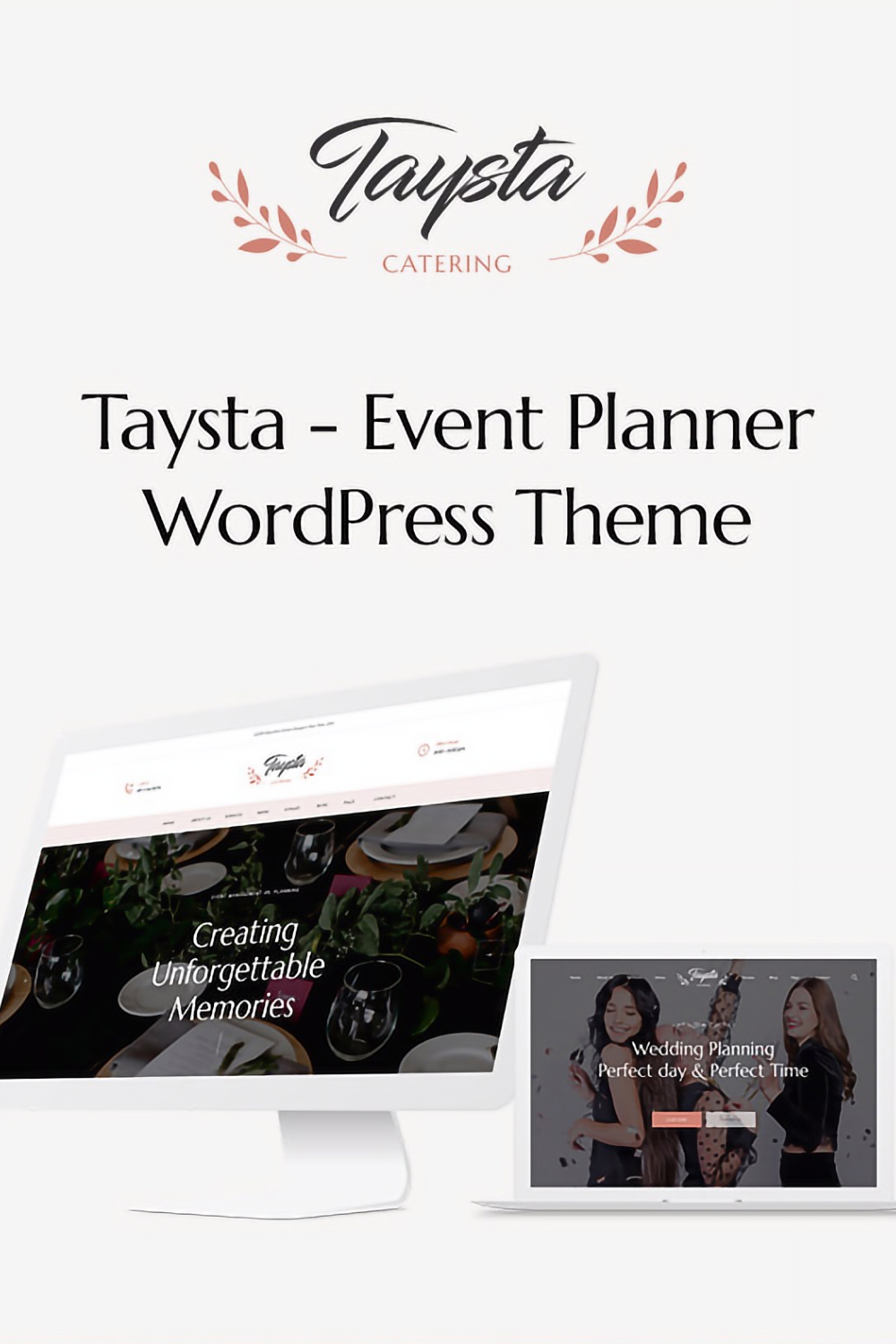 Illustrations taysta wedding event planning wordpress theme.