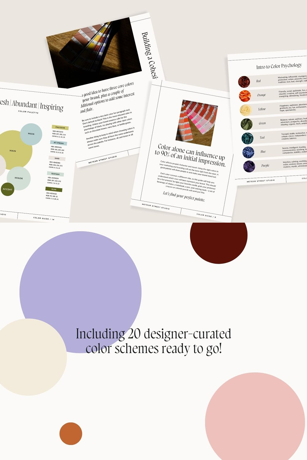 Illustrations the color palette guide of pinterest.