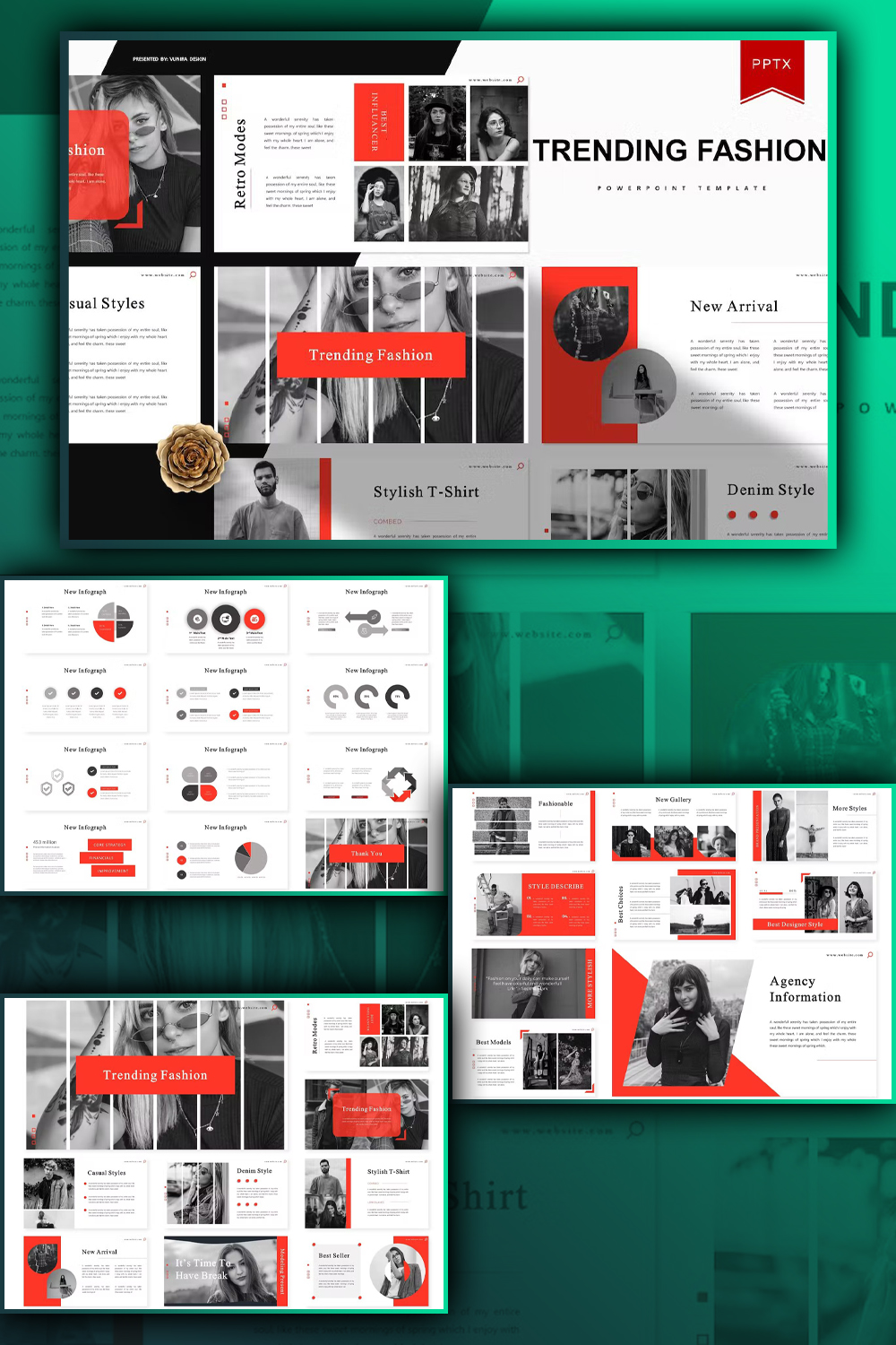 Images trending fashion powerpoint template of pinterest.