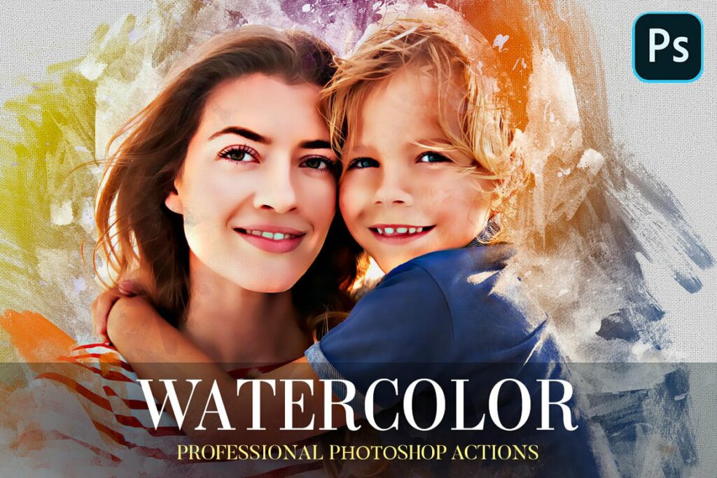 Watercolor Photoshop Action – MasterBundles