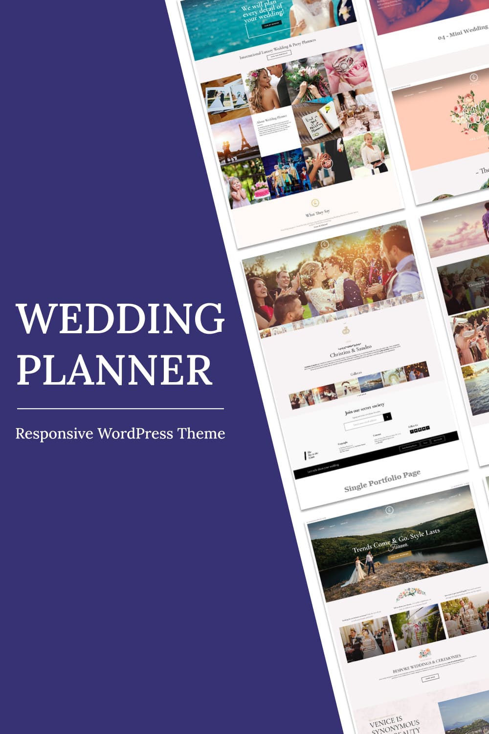 Wedding Planner - Responsive WordPress Theme.