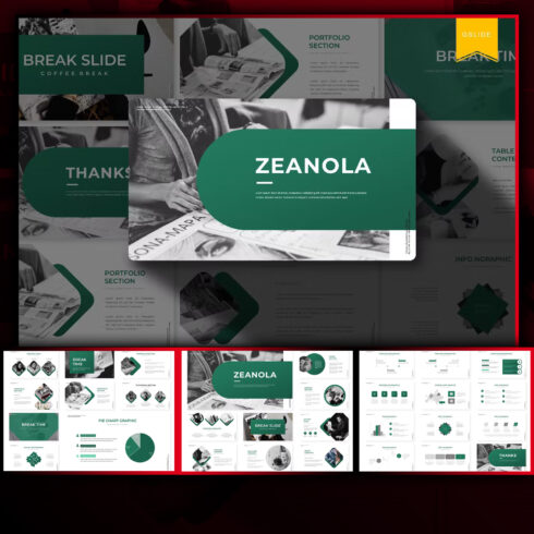 Images preview zeanola google slides template.