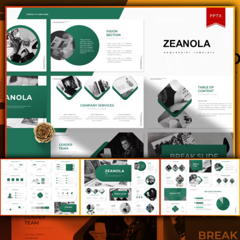 Images preview zeanola powerpoint template.