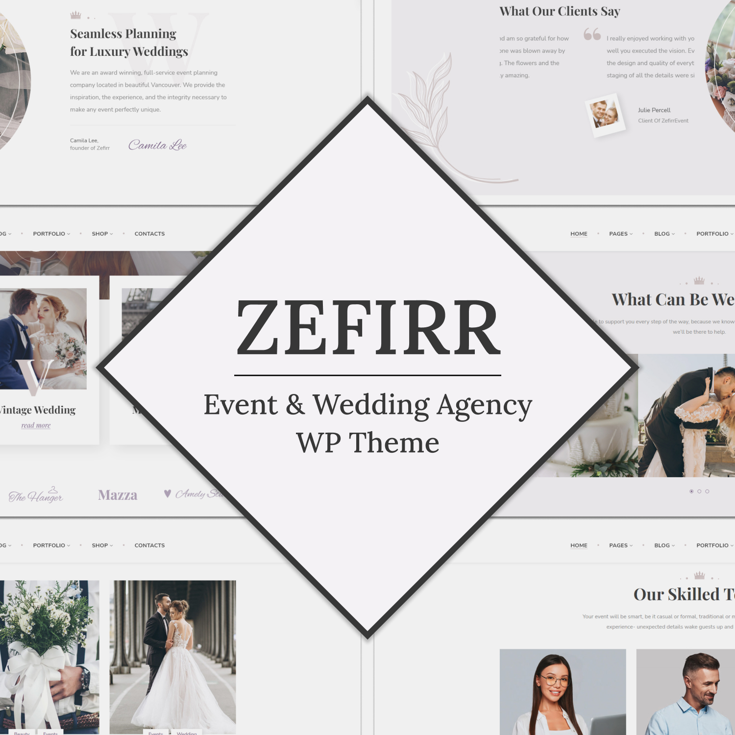 Preview zefirr event wedding agency theme.