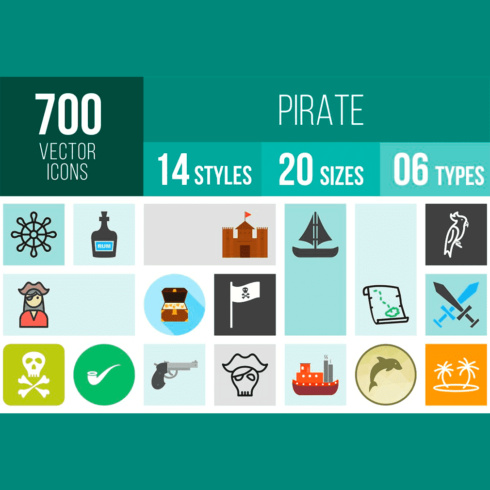 700 pirate icons, main picture.