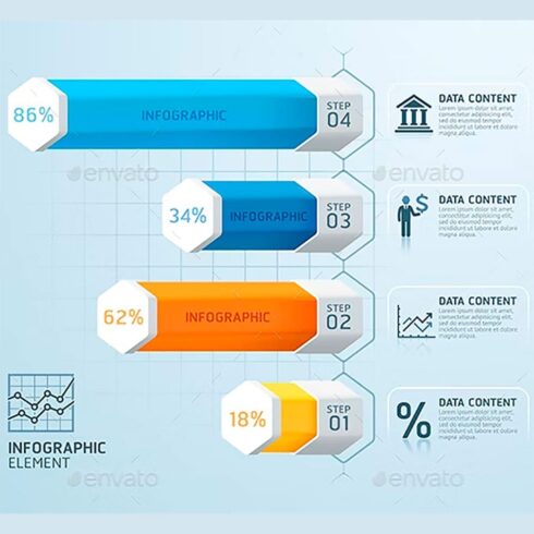 Business infographics template, main picture.