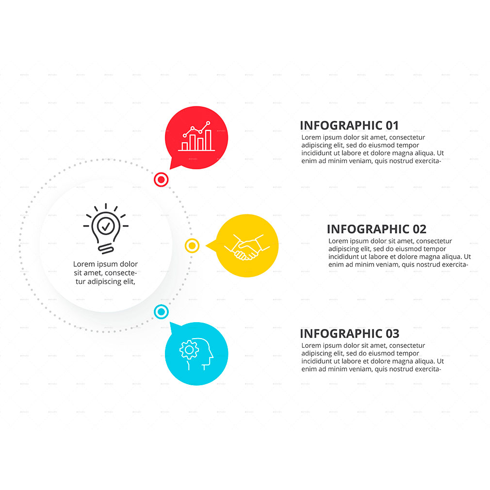 Flowchart infographics set 01, main picture.