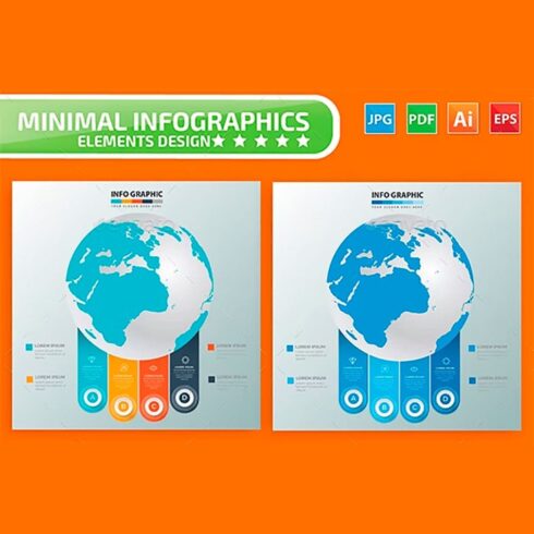 Global infographic design, main picture.