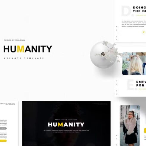 Humanity keynote template, main picture.
