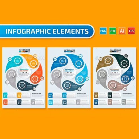 Circle Infographics design, main picture.