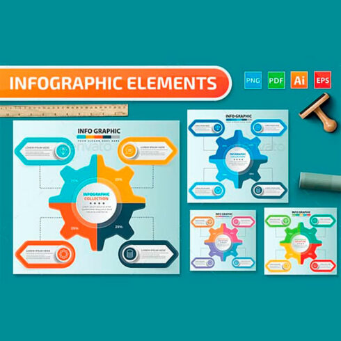 Infographics design, main preview.